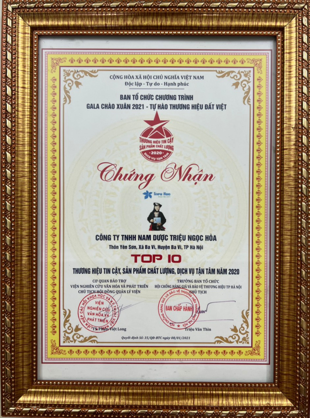 chứng nhận